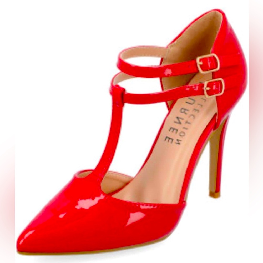Journee Collection Womens Stilletto Pumps Red Size 9 Shoe